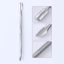 Dual-ended Nail Cuticle Pusher Spoon Cut Pedicure Remover Sliver Dead Skin Cleaner Stainless Steel Nail Art Pedicure Tools 2024 - buy cheap