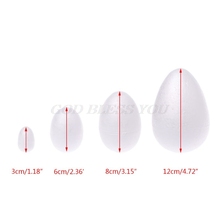 Egg Ball Modeling Polystyrene Styrofoam Foam For DIY Easter Christmas Gifts Party Supplies Decoration 3/6/8/12cm Drop Shipping 2024 - buy cheap