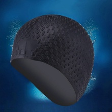 NEW Silicone Rubber Swimming Cap 3D Ergonomic Design Ear Pockets Adult Men Women Waterproof Swim Caps Hat Swimming Accessories 2024 - buy cheap