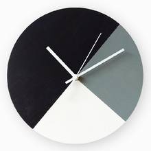Fashion Mix Color Wall Clock Living Room Modern Design Wall Clocks Creative Bedroom Round Mute Scan Hanging Watches 2024 - buy cheap