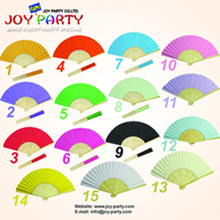 Free shipping 120pcs/lot 21cm solid color Paper hand fan wedding decoration party promotion gift favor 2024 - buy cheap