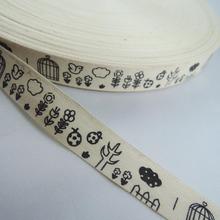 Cinta de coser de algodón con estampado de mariquita, 5/8 ", 15mm, 100% hecho a mano, etiqueta ZAKKA, tela, 5 yardas, Y128 2024 - compra barato