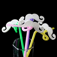 Shipping Free Hot Sale 12PCS/lot Creative Wedding Party Supplies White Beard And Red Lips Straws E323 2024 - buy cheap