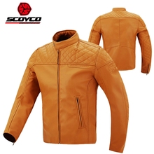 Free shipping 1pcs Autumn Winter Men's Racing PU Jacket Motorcycle Riding Coat Textile Mesh with 5pcs pads 2024 - buy cheap