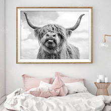 Modern Home Decoration Poster Highland Cow Animals Canvas Painting Hd Print Farm Cattle Wall Art Picture For Living Room 2024 - buy cheap