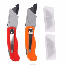 Practical Folding Utility Knife For Paper Plastic Cutting With Replacement Blade 2024 - buy cheap