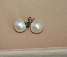 11-12mm Super Big Size Natural Pearl Earrings Cultured Wedding Bridal Earrings Fresh Water Fashion Jewelry 2024 - buy cheap