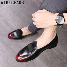 British Shoes Men Classic Loafers Men Formal Shoes Leather Coiffeur Dress Shoes Men Suit Luxury Italian Brand Erkek Ayakkabi 2024 - buy cheap