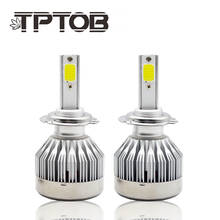 TPTOB C1 60W H4 H7 LED Car Headlight Fog Light 6000K Lamp  Running Light for VW BMW Car-styling Light Bulb 2024 - buy cheap