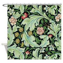 Acanthus e flores por william morris cortina de chuveiro de tecido decorativo curt 2024 - compre barato