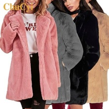Plus Size Women Long Coats Winter Thicken Warm Furry Coats and Jackets Women Outwear Overcoats Loose Soft Faux Fur Jacket Coat 2024 - buy cheap