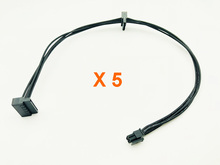 5 шт. 45 см кабель MINI 4Pin к 2 SATA источник питания для материнской платы Lenovo интерфейс маленький 4Pin к двойному SATA SSD кабель питания 2024 - купить недорого