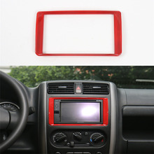 For Suzuki Jimny 2007-2015 ABS Interior Car Radio Stereo Fascia Panel GPS Navigation Refitting Frame Cover Trim Sticker Styling 2024 - buy cheap