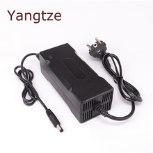 Carregador de bateria de lítio yangtze 58.4v 2a lifepo4, bloqueio automático, carregamento para bateria de 48v, com ventilador interno 2024 - compre barato