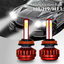 Car Headlight Bulb 9003 HB2 H4 LED H7 H8 H9 H11 9005 HB3 9006 HB4 12v 24v Waterproof 6000K Auto Headlamp 2024 - buy cheap