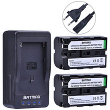 Batmax 2 шт. NP-F550 NP F550 F570 батарея + LED ультра быстрое зарядное устройство для Sony NP-F570 F530 CCD-SC55 CCD-TRV81 DCR-TRV210 MVC-FD81 2024 - купить недорого