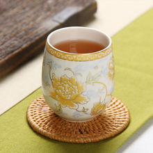 Hot sale colored glaze Japanese large capacity teacups Jingdezhen  ceramic retro Kung Fu tea cup Free shipping 2024 - buy cheap
