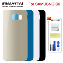 Funda trasera Original para Samsung Galaxy S6, carcasa trasera de cristal para batería, para SAMSUNG GALAXY G920 G920F 2024 - compra barato
