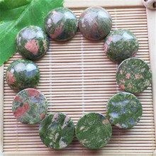 (10 pieces/lot)  Wholesale Natural Unakite Gem Round CAB CABOCHON 20x6mm Free Shipping Fashion Jewelry ZY3357 2024 - buy cheap