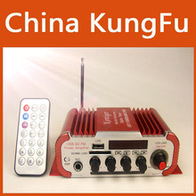 Red Mini Power Hifi Audio Stereo Amplifier AMP For Home Boat Car MiC MP3 FM USB Auto Audio Accessories Free Shipping 2024 - купить недорого