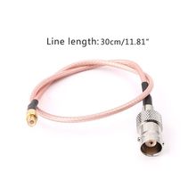 Cable Coaxial BNC hembra a MCX macho RG316 Pigtail, 30cm, RF 2024 - compra barato