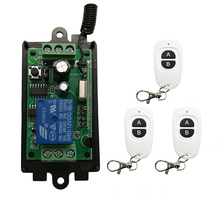 Mini receptor de relé de interruptor inalámbrico, controlador remoto y llaves blancas AB, a prueba de agua, transmisor de persianas, DC 9V 12V 24V 1 CH 1 CH RF 2024 - compra barato