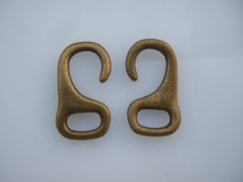 10pcs Antique Bronze Hook Clasp Bracelet Accessory 10.5x5.5mm For 5mm Round Leather Jewelry Findings 2024 - buy cheap