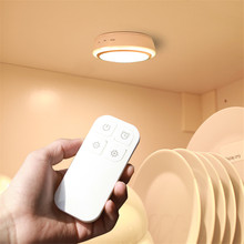 5Leds Sob A luz do armário com Controle Remoto Pode Ser Escurecido lâmpada Interior alimentado por Bateria Branco Quente iluminação Foyer, Quarto, roupeiro