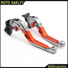 Orange with Titanium Foldable Extendable Motorcycle CNC Brake Clutch Levers For 390 RC390 200 RC200 RC125 125 2024 - buy cheap