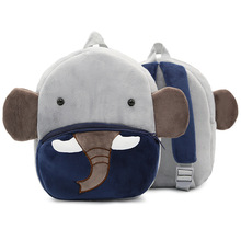 Mochilas escolares de pelúcia de elefante, mochilas escolares de jardim de infância, animais fofos, mini bolsa escolar macia para 2-4 anos 2024 - compre barato