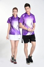 Badminton Sports Cloth Breathable Quick Dry Wicking Shirts Clothing Unisex T-shirt Table Tennis Clothes Shirt+Shorts L2033YPD 2024 - buy cheap