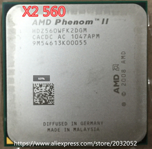 Оригинальный процессор AMD Athlon II X2 560 3,3 ГГц, 6 Мб L3 Cache разъем AM3 PGA938 (100% рабочий, бесплатная доставка) 2024 - купить недорого