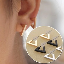 free shipping 12 pair/lot fashion jewelry accessories metal geometry small stud earrings for women 2024 - buy cheap