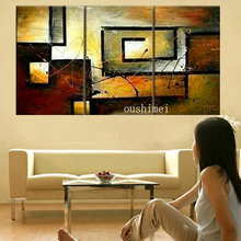 Handmade 3pcs/lot Modern Pictures On Canvas Oil Painting No Frame Abstract For Living Room Landscape Group Of  Picture Wall Art 2024 - buy cheap