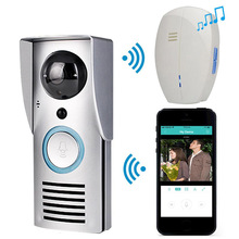 Умный дверной звонок, видеодомофон, беспроводной дверной звонок, 720P, камера ночного видения, детектор движения PIR, двусторонняя аудиосвязь 2024 - купить недорого