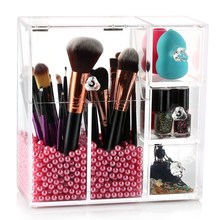 new Acrylic makeup organizer Display box Cosmetics tools Storage Box makeup brush holder Jewelry Accessory case casket 2024 - buy cheap