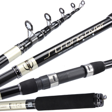 High-quality carbon Best-selling fiber portable telescopic 2.1m-5.4m fishing rod rotating bait casting squid fishing rod sale 2024 - buy cheap