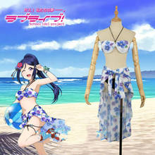 Cos Love Live! Swimsuit Biquini Bikini Hanayo Cosplay full set LoveLive!Sunshine!! kanan Matsuuracan Go Swim 2024 - buy cheap