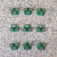 Trapezoid Floor Grinding Pads 3 Round Segmented Concrete Metal Diamond Grinding Shoes Standard with 3 Holes 9 mm 9 Pcs/lot 2024 - buy cheap