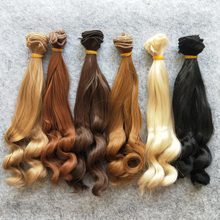6PCS/LOT Hot Sale DIY BJD Wig Hair 25CM Culry Doll Hair For Doll Wigs 2024 - buy cheap
