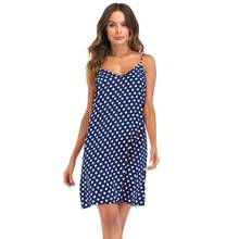 Plus Size 3XL 4XL 5XL Vintage Polka Dot Dress Women Summer Slip Dress V Neck Sleeveless Straps Backless Mini Casual Beach Dress 2024 - buy cheap