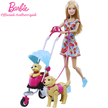 Barbie Original Brand Strollin Pups Playset Doll Kid Toys Collectiong Pretend Lovely Dog Boneca Mode CNB21 For Birthday Gift 2024 - buy cheap