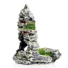 Artificial Rockery Resin Ornament Hiding Cave for Aquarium Fish Tank Landscaping Decoration Accessories 2024 - buy cheap