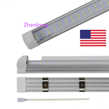 4FT 5FT 6FT 8FT LED T8 Tubes Double Row 8 foot T8 integrated LED Light Bulbs SMD2835 led fluorescent lighting Lamps Fedex ship 2024 - buy cheap