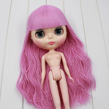 Muñeca blyth desnuda ksm 054, pelo morado, adecuado para el cambio de bricolaje, juguete BJD para niñas, envío gratis 2024 - compra barato