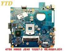 Original para ACER 4750 placa base para portátil 4750 HM65 JE40 10267-3 48.4IQ01! 031 probada buena envío gratis 2024 - compra barato