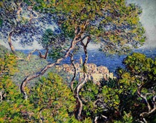 100% handmade landscape oil painting reproduction on linen canvas, landscape oil painting,bordighera by Claude Monet 2024 - buy cheap
