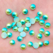 200pcs 6mm Imitation Pearls Craft Half Round Flatback Beads DIY Decoration For Sewing Clothes -B016*2 2024 - buy cheap