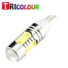 TRICOLOUR 2x auto Light T10 7.5w car led light xenon wedge bulb 194 168 192 W5W lamp Interior Packing car styling dc 12v #TB63 2024 - buy cheap