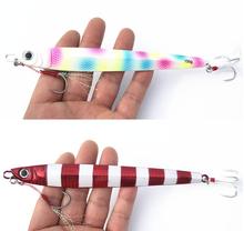 Fishing Hard Lure Minnow Spoon Lures Metal Bait Wobbler Long Fish 3D Eyes Strong Hooks Lures for Sea Fishing 2024 - buy cheap